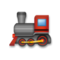 Locomotive emoji on LG